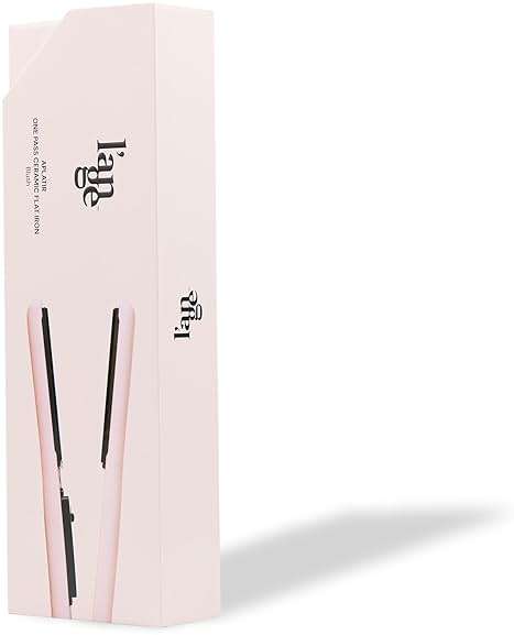 L'ANGE HAIR Aplatir Ceramic 1" Flat Iron | Adjustable Temp & Dual Voltage Hair Straightener | Tourmaline-Infused Plates for Smooth, Frizz-Free Styling | 1 Inch Styling Tool (Blush) - Image 4