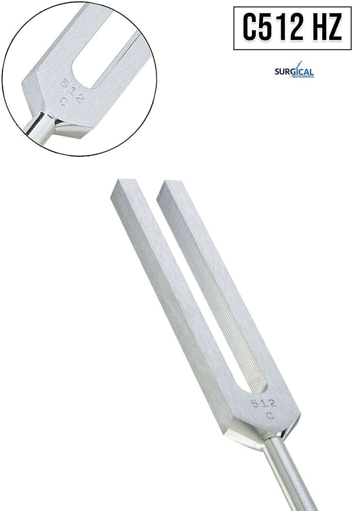SURGICAL ONLINE Medical-Grade C512 Hz Tuning Fork - Fixed Weights, Non-Magnetic, Lightweight, Portable, Corrosion Resistant, Extra Long Handle - Image 2