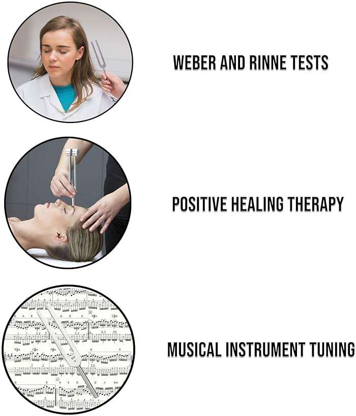 SURGICAL ONLINE Medical-Grade C512 Hz Tuning Fork - Fixed Weights, Non-Magnetic, Lightweight, Portable, Corrosion Resistant, Extra Long Handle - Image 3