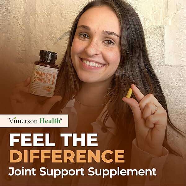 Turmeric and Ginger Supplement with Organic Tumeric for Daily Joint Support, Digestive & Immune Health – with Ginger & Black Pepper Extract (BioPerine) for Enhanced Absorption – Non-GMO – 60 Capsules - Image 8