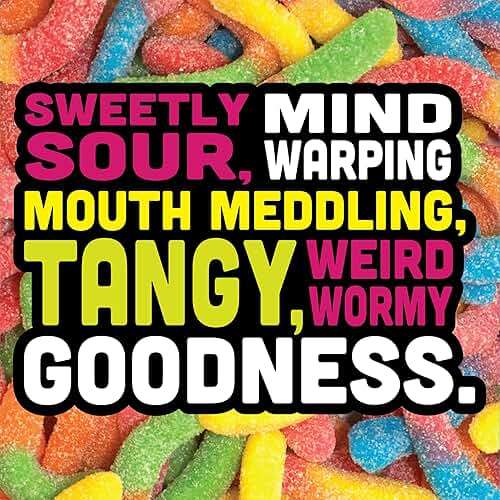 Trolli Sour Brite Crawlers, Candy, Cherry-Lemon, Strawberry-Grape & Orange-Lime, Sweet and Sour, Gummy Worms, 7.2 oz - Image 5