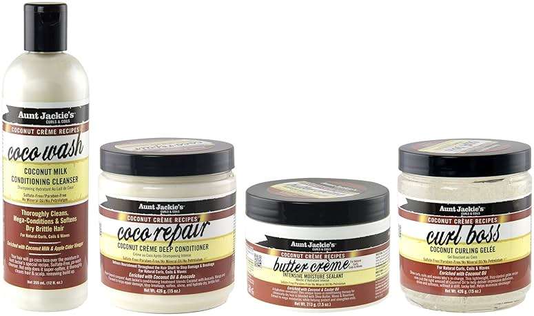 Aunt Jackie's Coconut Crème Recipes Curl Boss Coconut Curling Hair Gel for Natural Curls, Coils and Waves, 15 oz - Image 6