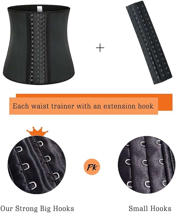 GainKee 100% Latex Men Waist Trainer Corsets With Steel Bone Sweat Belt Sauna Suit For Fitness Body Shaper - Image 5