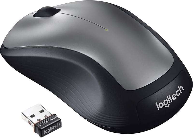Logitech MK335 Quiet Wireless Keyboard and Mouse Combo - Black/Silver Keyboard and Mouse Combo Wireless, Ambidextrous - Image 3