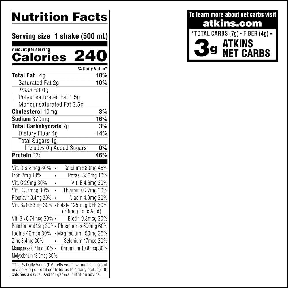 Atkins Vanilla Cream Meal Size Protein Shake, 23g Protein, Low Glycemic, 3g Carb, 1g Sugar, Keto Friendly - Image 6