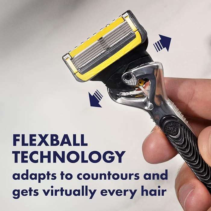 Gillette ProGlide Shield Men's Razor, 5 Bladed Razor, with Precision Trimmer, Comfortglide Lubrication, Glide and Comfort, Handle + 4 Blade Refills, Holiday Gifts for Men - Image 6