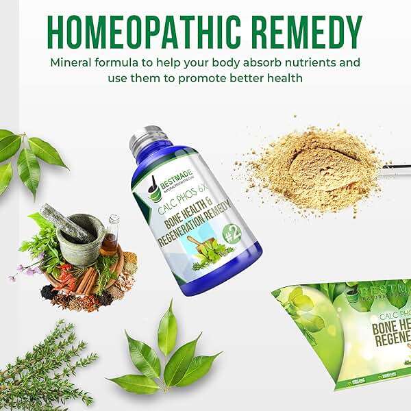 Bestmade Natural Products Calc Phos 6X, Homeopathic Cell Salt Remedy for Bone Health & Regeneration - Helps with Growth Problems, Broken Bones, Calcium Deficiency & Coldness, 350 Pellets - Image 3