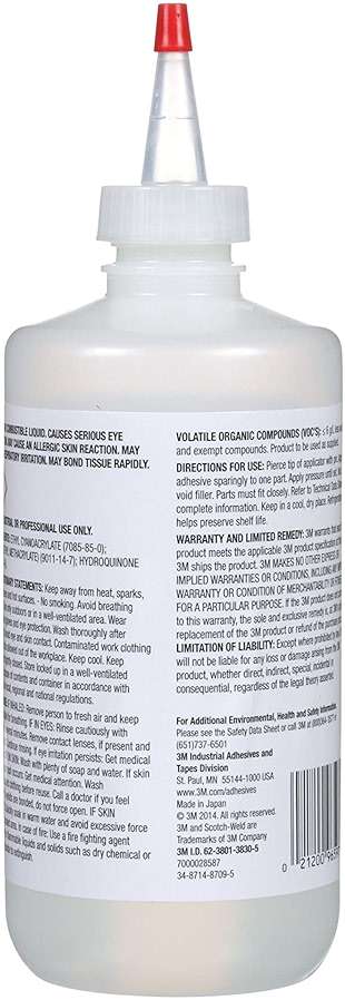 3M Scotch-Weld Instant Adhesive CA4, Clear, 1 Pound, 1 Bottle/Case, Strong, Fast-Acting Glue - Image 2