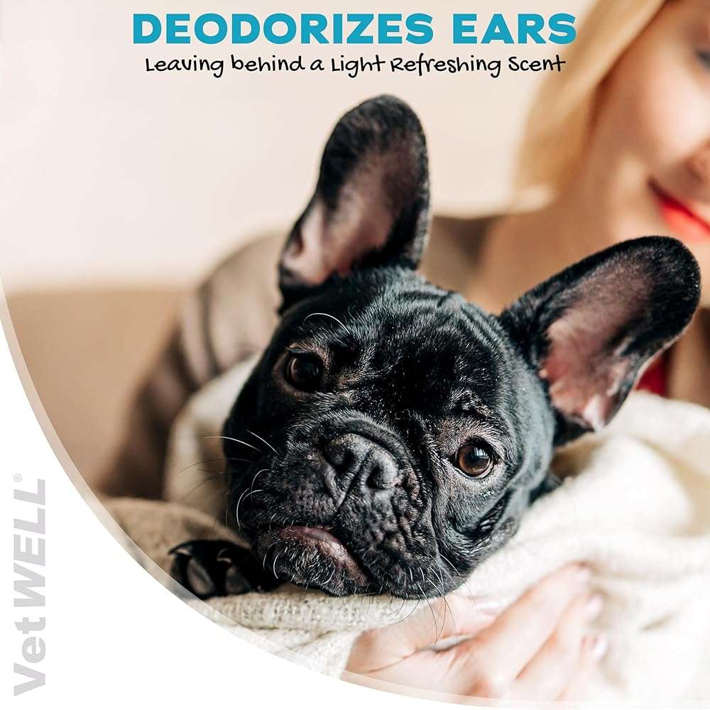 EarWELL by VetWELL Dog Ear Wipes - Otic Cleaning Wipes for Infections and Controlling Ear Odor in Pets - 100 Count - Image 5