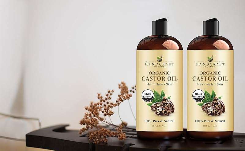Handcraft Blends Organic Castor Oil - 16 Fl Oz - 100% Pure and Natural - Premium Grade Carrier Oil for Hair Growth, Eyelashes and Eyebrows - Hair and Body - Expeller-Pressed & Hexane-Free - Image 7