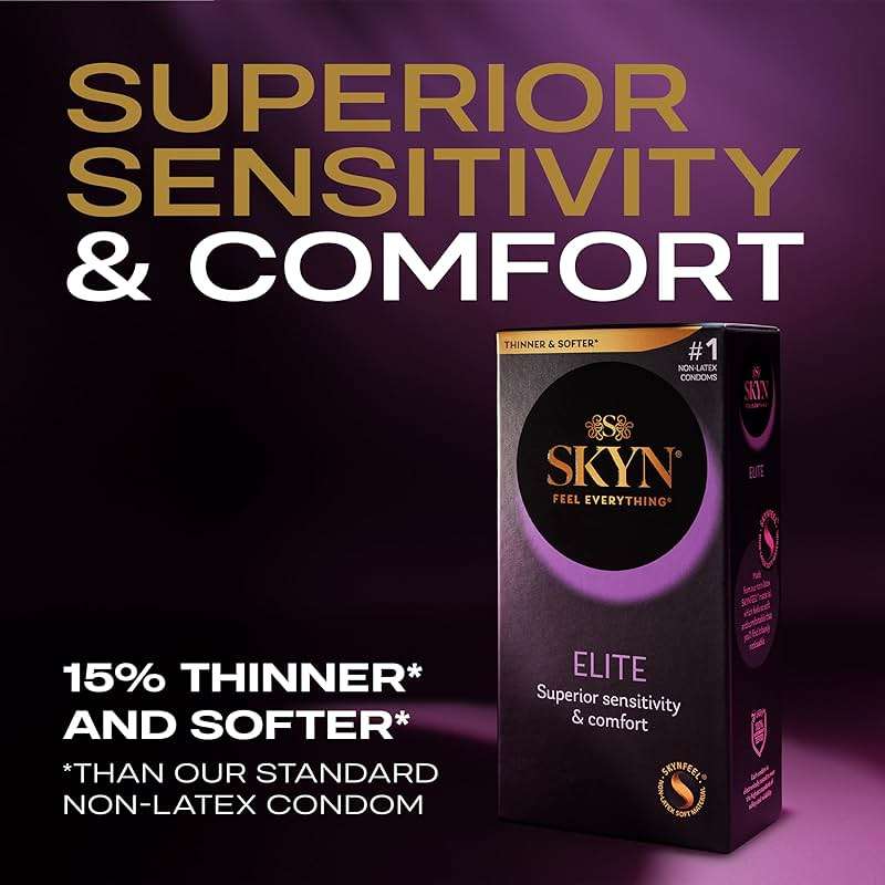 SKYN Elite – 36 Count – Ultra-Thin, Lubricated Latex-Free Condoms - Image 2