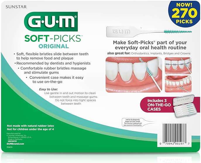 GUM Soft-Picks Original – Easy-to-Use Interdental Picks for Plaque Removal & Gum Health with Convenient Carry Case, Dentist Recommended, 270 Count - Image 10