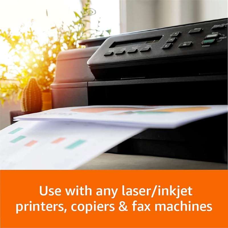Amazon Basics Multipurpose Copy Printer Paper, 20 lb, 11 x 17 Inches, 5 Reams (2,500 Sheets), 92 Bright White - Image 6