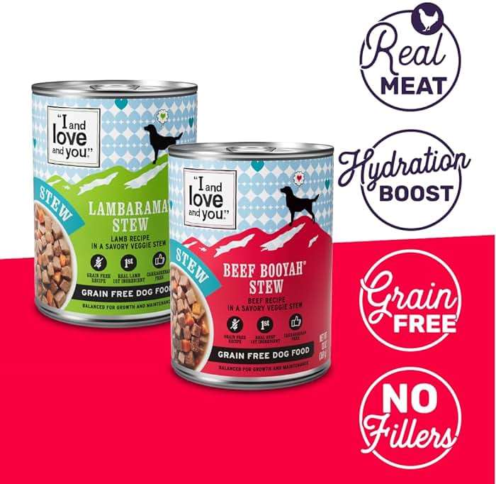 I and love and you Wet Dog Food - Baad Mooon On The Rise Variety Pack - Beef + Lamb, Grain Free, Filler Free 13oz can, 6pk - Image 2