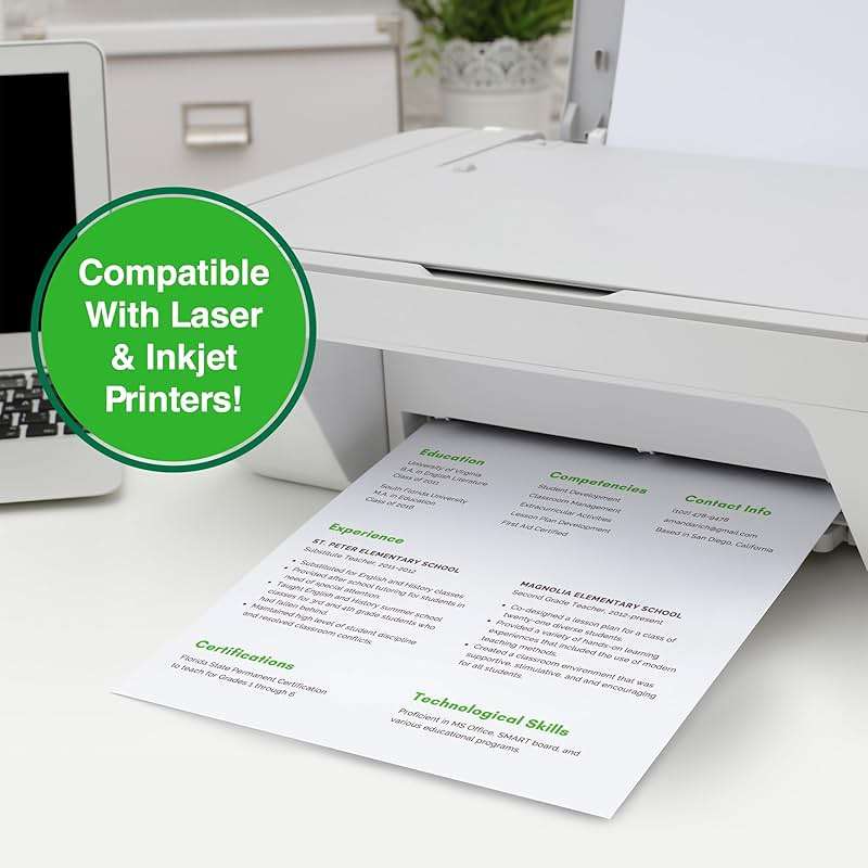 PrintWorks 100% Recycled Printer Paper 8.5" x 11" White - 20 lb Copy & Multipurpose Computer Paper - 6 Packs, 2400 Sheets - Made in the USA - 92 Bright - Printer & Copier Compatible (00018C) - Image 9