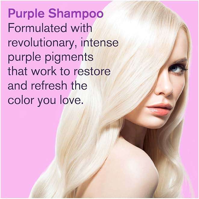 Bold Uniq Purple Shampoo - Remove Yellow Tones & Condition Damaged Hair - For Blonde, Silver or Grey Hair - Paraben & Sulfate Free, Vegan - 8 fl oz - Image 7