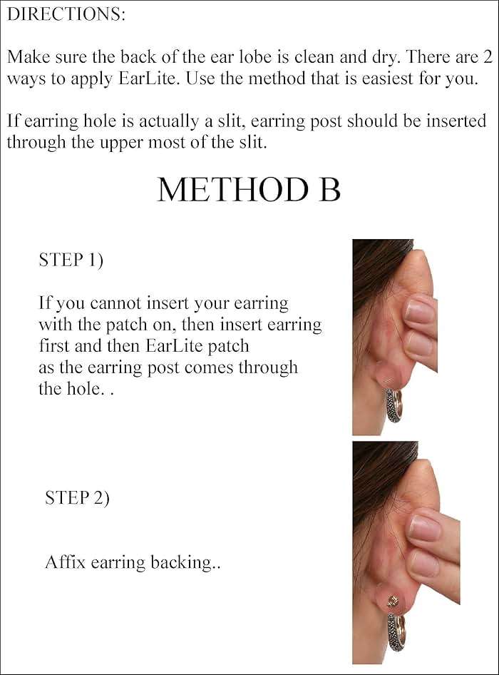 EarLite 240 (60 Ea X 4 Packs) Invisible Earring Ear Support Waterproof Patches in ZipLock Pouch - Made in USA - Image 5