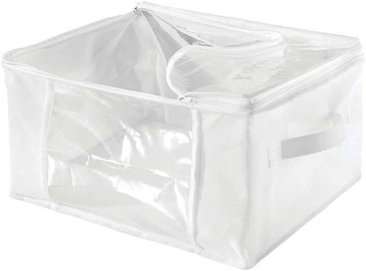 iDesign Fabric Storage Bags with Zipper, Medium, Set of 2, 16" x 12" x 8" - Image 4