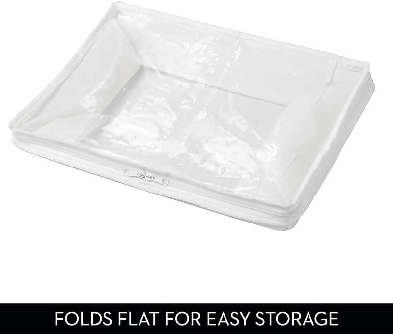 iDesign Fabric Storage Bags with Zipper, Medium, Set of 2, 16" x 12" x 8" - Image 6