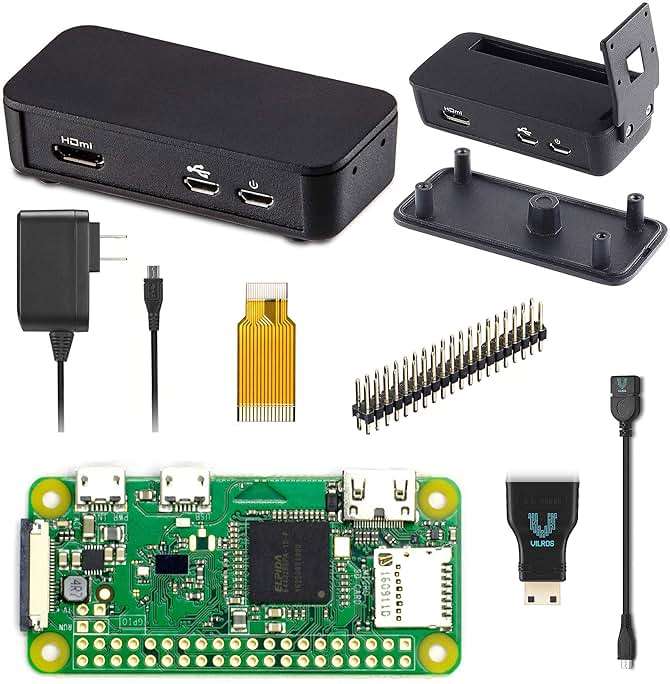 Raspberry Pi Zero W Basic Starter Kit (Black Plastic Case) - Image 1
