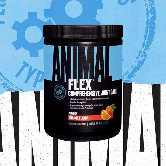 Animal Flex Powder - Joint Support Supplement for Pain Relief, Repair and Restore Muscles with Turmeric, Glucosamine, Chondroitin, MSM, Collagen and Boswellia, Great Tasting Orange Flavor, 30 Scoops - Image 4