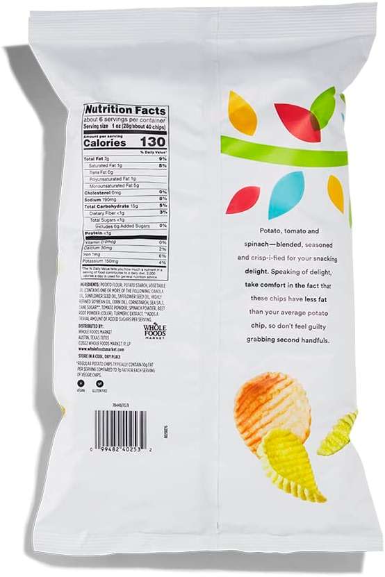 365 by Whole Foods Market, Original Veggie Chips, 6 Ounce - Image 2