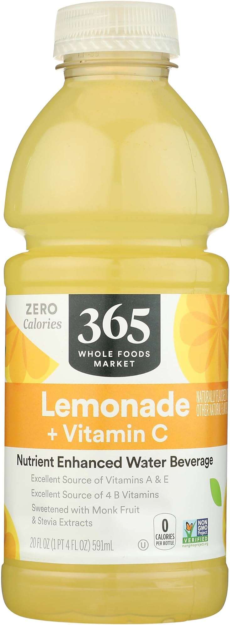 365 by Whole Foods Market, Water Nutrient Lemonade Vitamin C No Calorie, 20 Fl Oz - Image 1