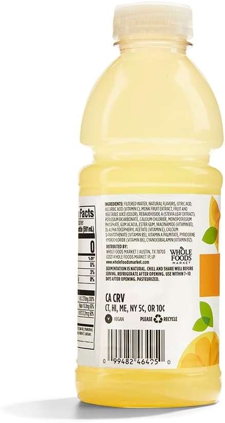 365 by Whole Foods Market, Water Nutrient Lemonade Vitamin C No Calorie, 20 Fl Oz - Image 3