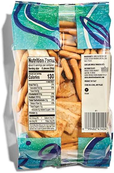 Whole Foods Market, Original Rustic Crostini with Olive Oil & Sea Salt, 6 Ounce - Image 2