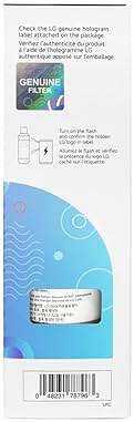 LG LT1000P - 6 Month / 200 Gallon Capacity Replacement Refrigerator Water Filter (NSF42, NSF53, and NSF401) ADQ74793501, ADQ75795105, AGF80300704, or AGF80300705 White - Image 3