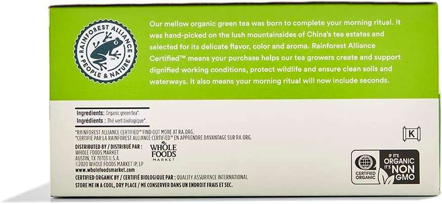 365 by Whole Foods Market, Organic Green Tea, 70 CT | Organic - Image 2