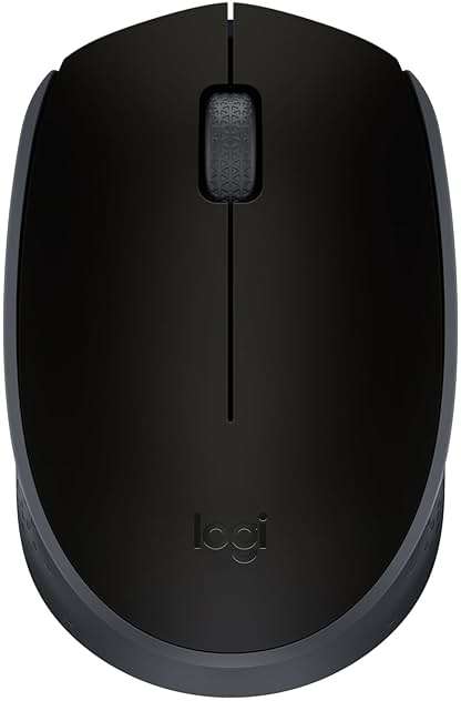Logitech M170 Wireless Mouse for PC, Mac, Laptop, 2.4 GHz with USB Mini Receiver, Optical Tracking, 12-Months Battery Life, Ambidextrous - Black - Image 1