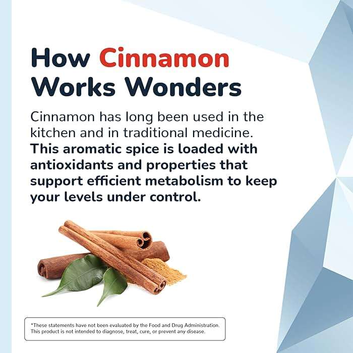 CinnaChroma Capsules - Cinnamon Supplements with 10:1 Extract, Chromium, Vanadium, Selenium, Vitamin D3 & K2 - Natural Sugar Blocker - 30 Capsules, 1 Month Supply - Image 4