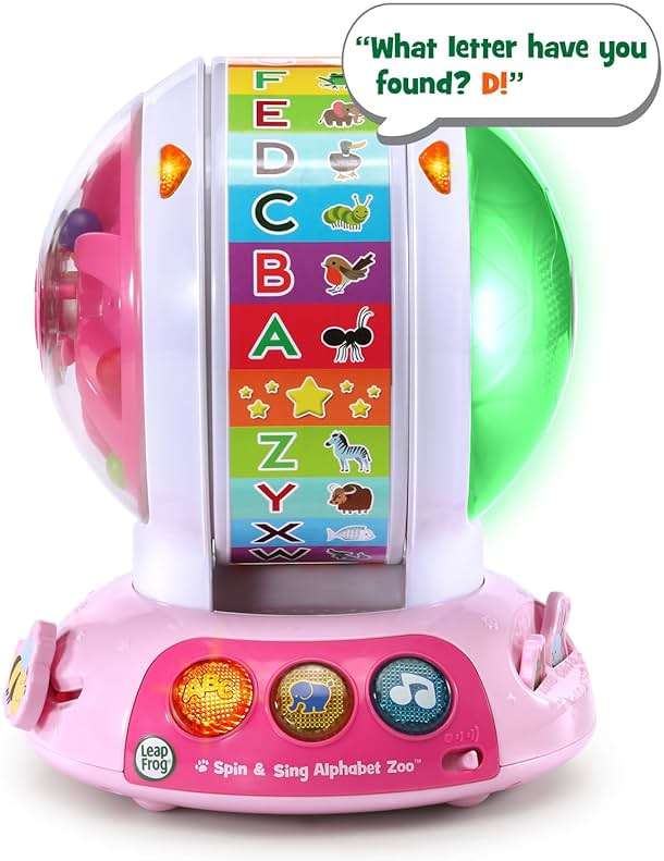 LeapFrog Spin and Sing Alphabet Zoo, Pink - Image 5