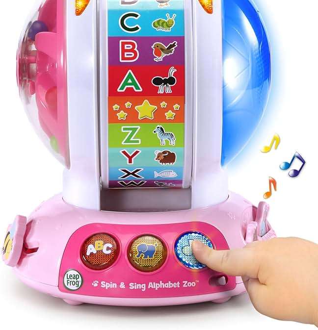 LeapFrog Spin and Sing Alphabet Zoo, Pink - Image 6