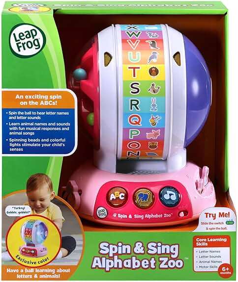 LeapFrog Spin and Sing Alphabet Zoo, Pink - Image 8