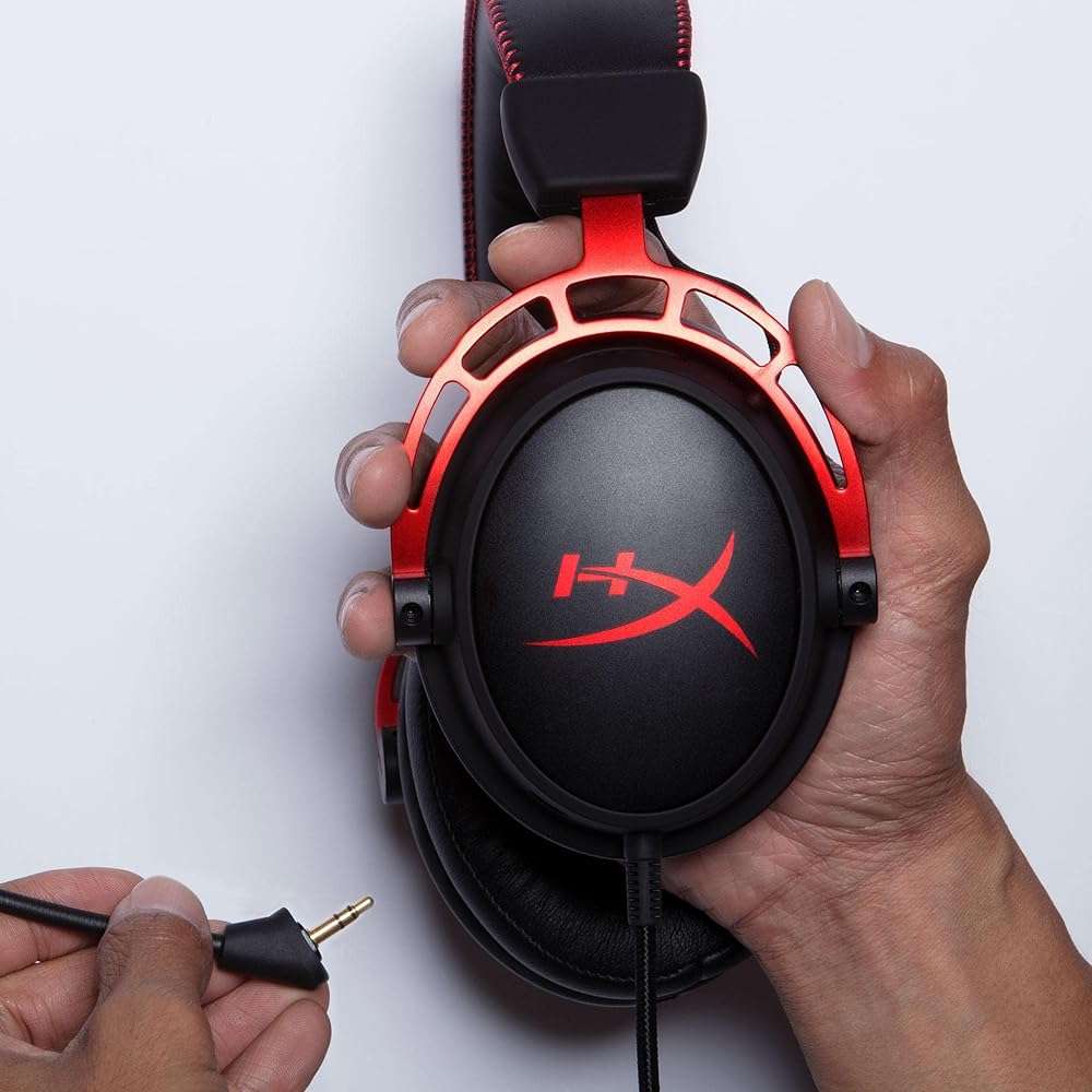 HyperX Cloud Alpha - Gaming Headset, Dual Chamber Drivers, Legendary Comfort, Aluminum Frame, Detachable Microphone, Works on PC, PS4, PS5, Xbox One, Xbox Series X|S, Nintendo Switch and Mobile – Red - Image 2