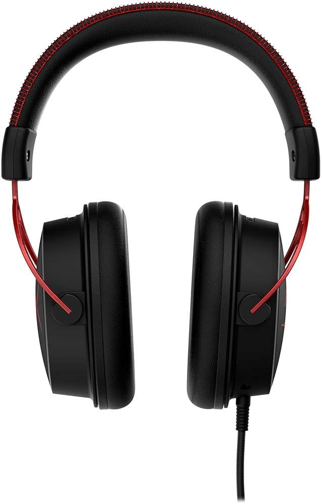HyperX Cloud Alpha - Gaming Headset, Dual Chamber Drivers, Legendary Comfort, Aluminum Frame, Detachable Microphone, Works on PC, PS4, PS5, Xbox One, Xbox Series X|S, Nintendo Switch and Mobile – Red - Image 6