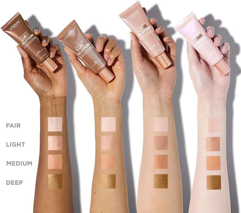 L'Oreal Paris Makeup True Match Lumi Glotion, Natural Glow Enhancer, Illuminator Highlighter, Bronzing Drops For a Sun-Kissed Glow For Face and Body, 902 Light, 1.35 fl oz - Image 6