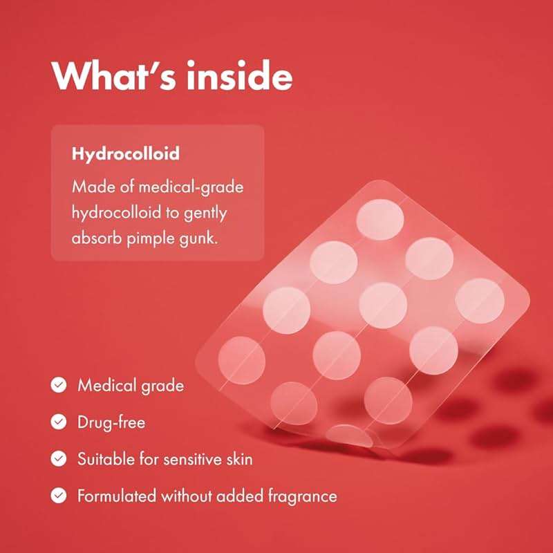 Mighty Patch Original Patch from Hero Cosmetics - #1 Hydrocolloid Acne Pimple Patches for Face, Shrinking Zits & Whiteheads in 1 Use, Nighttime Spot Pimple Stickers for Face, 36 Count - Image 7