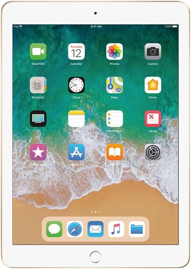 Apple iPad 5th Generation 128GB WiFi+Cellular (AT&T) MPGC2LL/A - Gold - Image 1