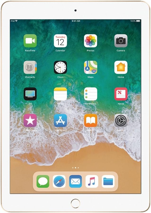 Apple iPad 5th Generation 128GB WiFi+Cellular (AT&T) MPGC2LL/A - Gold - Product Image