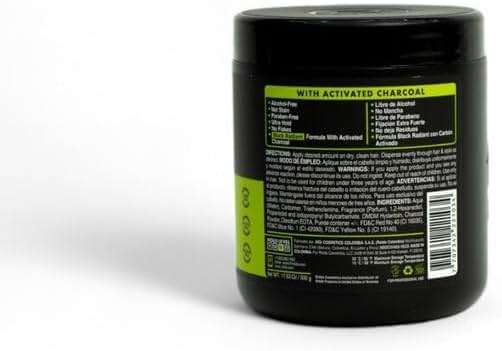 Rolda Black Styling Hair Gel - Medium To Strong Hold With Medium Shine For a Wet Slicked Back Look With All Day Hold - Activated Black Charcoal Covers Grey Hair Instantly 17.6oz (2PK) - Image 8