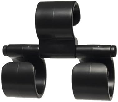 The Smarter Hook Black - Strong, Durable, and Lightweight Innovative Multi-Use Hook for Diaper Bags, Backpacks, Purses, Grocery Bags; Use on Baby Strollers, Shopping Carts, Walkers, Chairs - Product Image