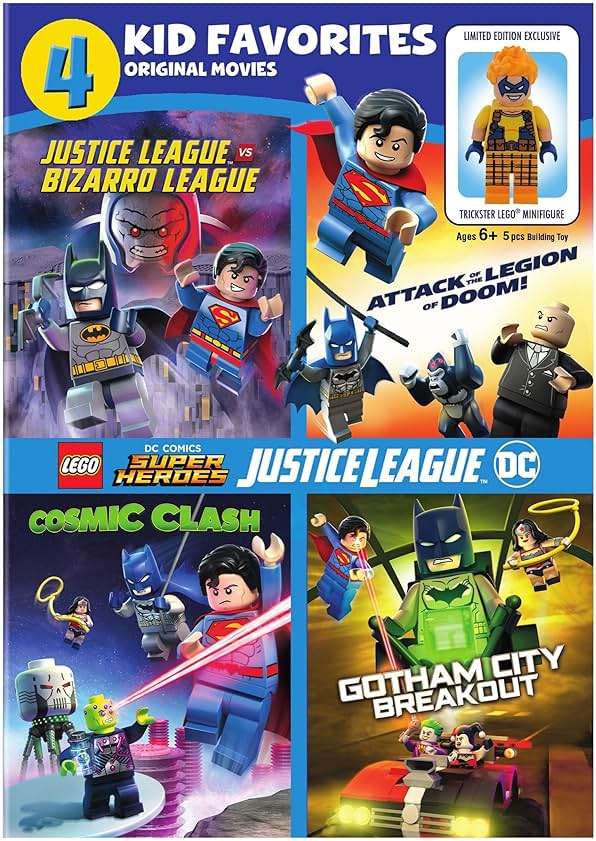 4 Kid Favorites: LEGO DC Super Heroes (DVD w/Figurine) - Image 1