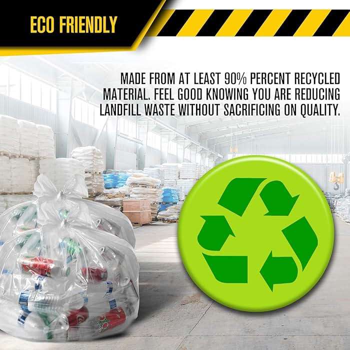 Ultrasac Heavy Duty 45 Gallon Trash Bags Huge 50 Count/w Ties) - 1.8 MIL - 38" x 45" - Large Black Plastic Garbage Bags for Contractor, Industrial, Home, Kitchen, Commercial, Yard, Lawn, Leaf - Image 4