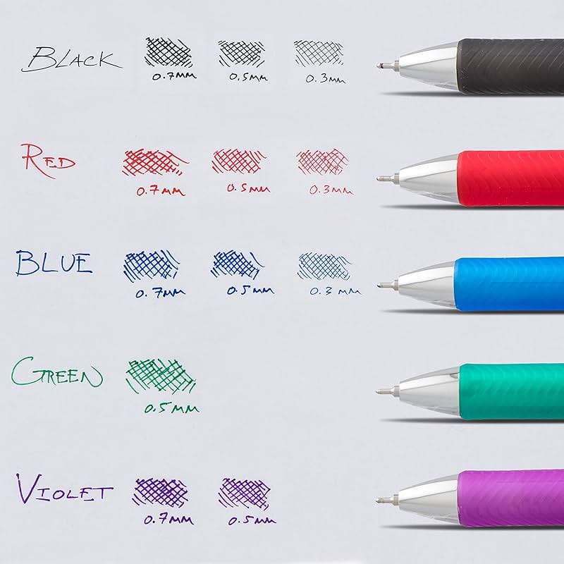 PENBLN75C - Pentel EnerGel Needle Tip Liquid Gel Ink Pens - Image 6