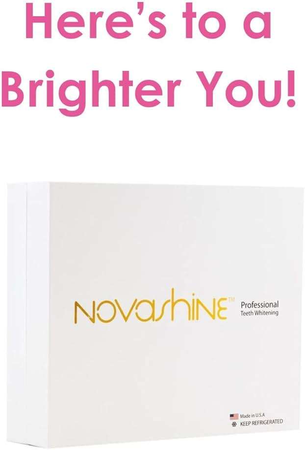 Novashine Professional Teeth Whitening Kit: Advanced Blue LED Light, Concentrated Peroxide Gel, Smartphone Adapter, Travel Bag - Image 8