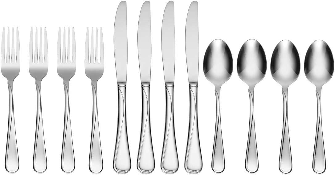 Oneida Flight 12-Piece Stainless Steel Flatware Set, Service for 4 - Image 2
