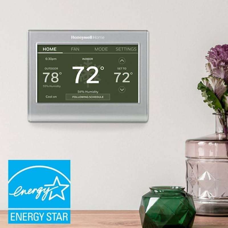 Honeywell Home RTH9585WF1004 Wi-Fi Smart Color Thermostat, 7 Day Programmable, Touch Screen, Energy Star, Alexa Ready, Gray - Image 8